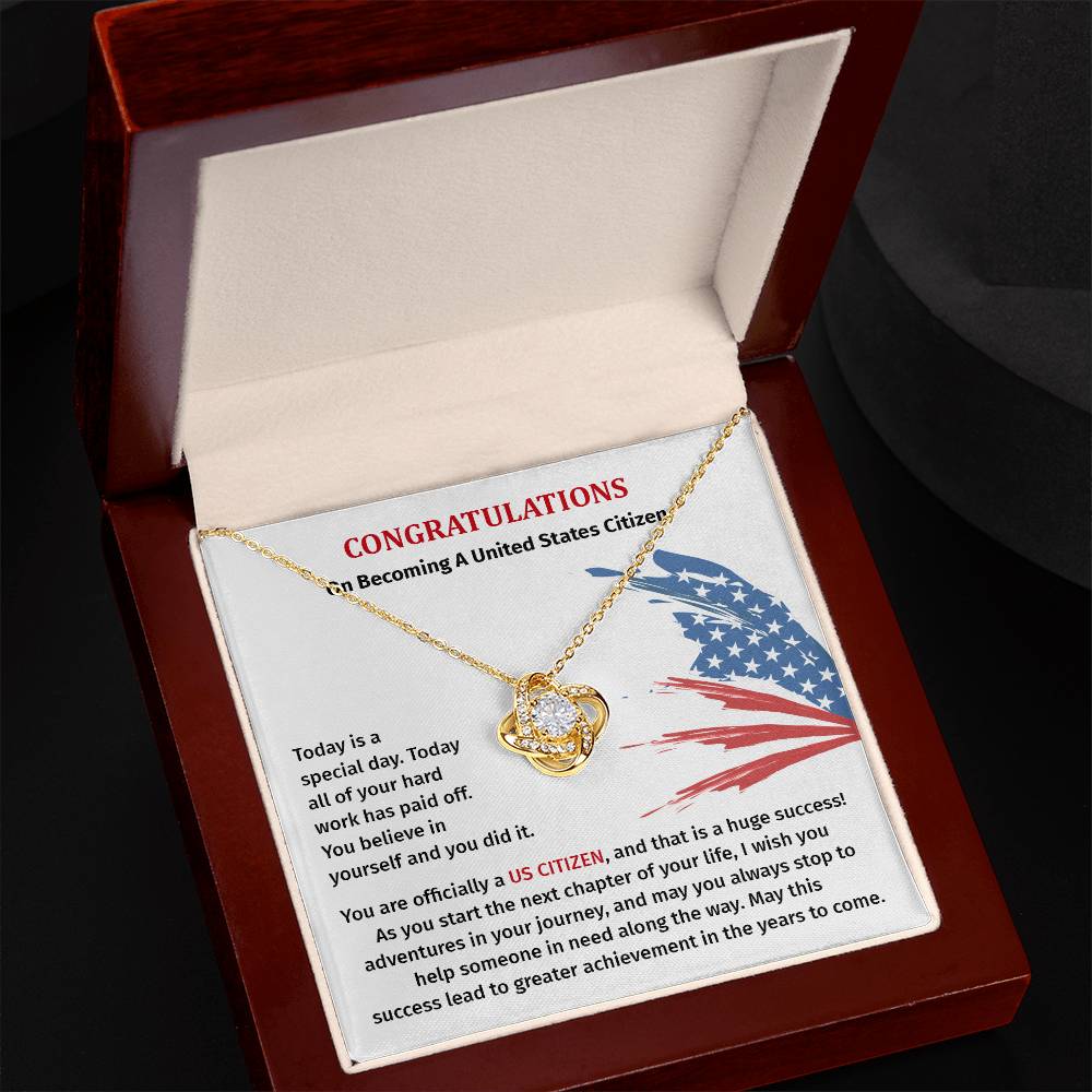 Congratulations Necklace For New U.s. Citizen Necklace For New U.s. Citizen Gift For U.s. Citizenship Success Jewelry For New U.s. Citizen Necklace For Bright And Hopeful Future Jewelry For Citizenship Celebration Gift For Citizenship Milestone