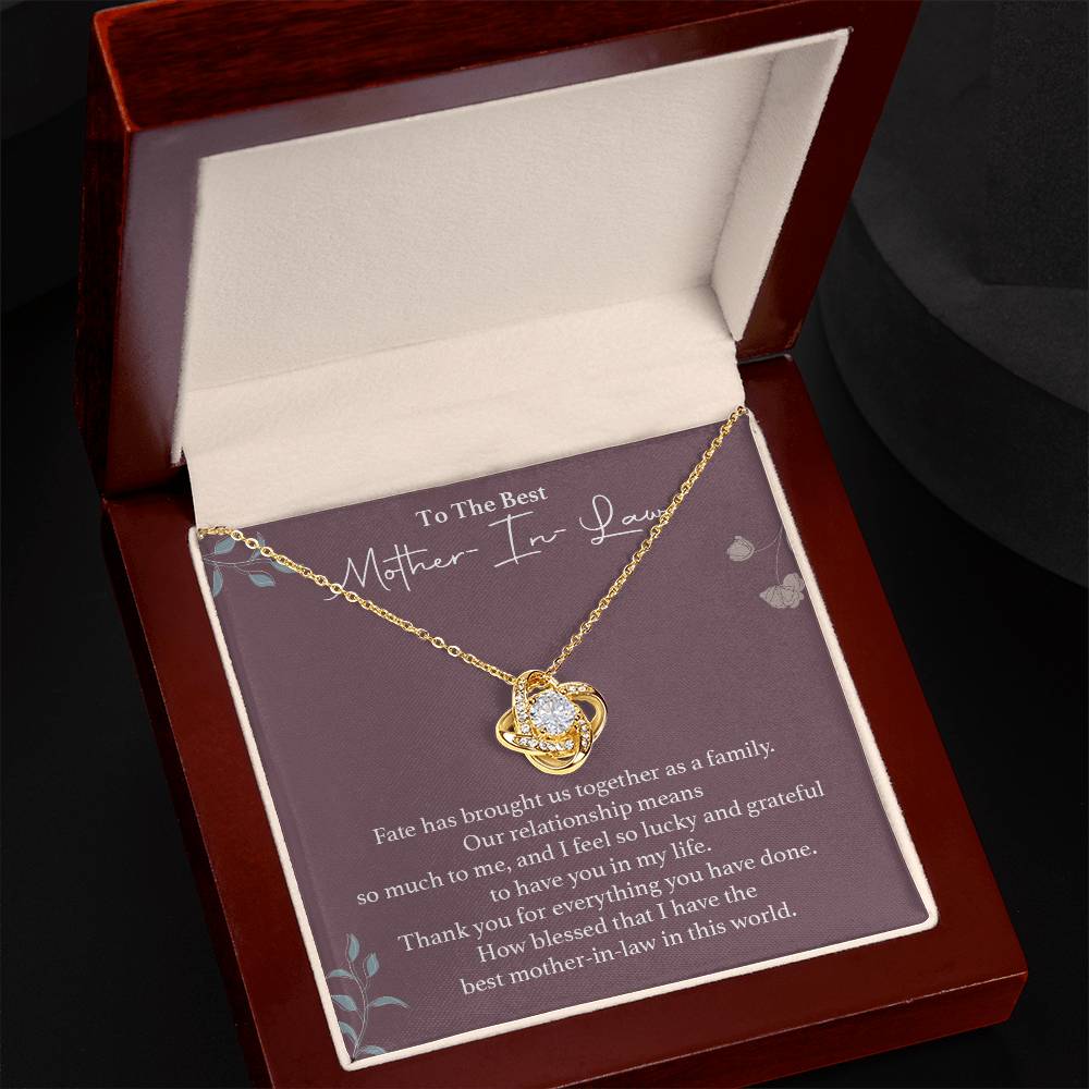 To The Best Mother-in-law Necklace Necklace For Thanking Mother-in-law Necklace For Mother-in-law On Wedding Day Necklace For Groom’s Mother Special Bond With Mother-in-law Necklace Sentimental Keepsake For Mother-in-law Best Mother-in-law Necklace Gift