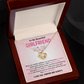 To My Beautiful Girlfriend Necklace Love with Destiny Message Card