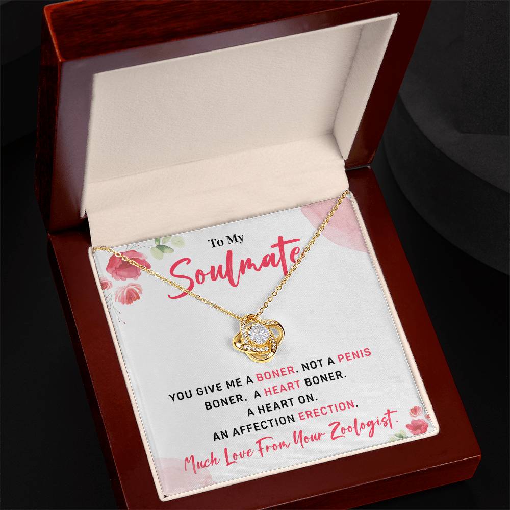 Funny Soulmate Necklace Gift from Zoologist – Card Box
