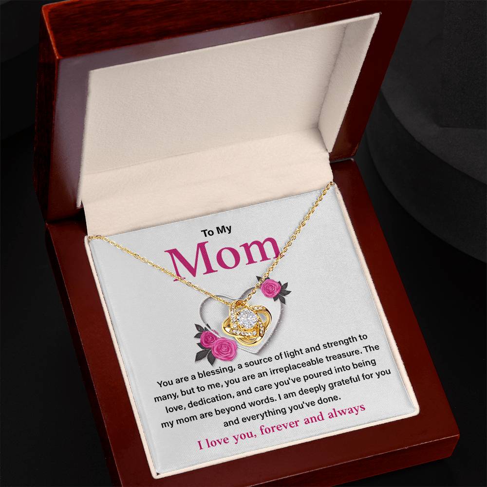 Mother Necklace Gift from Daughter with Gift Card