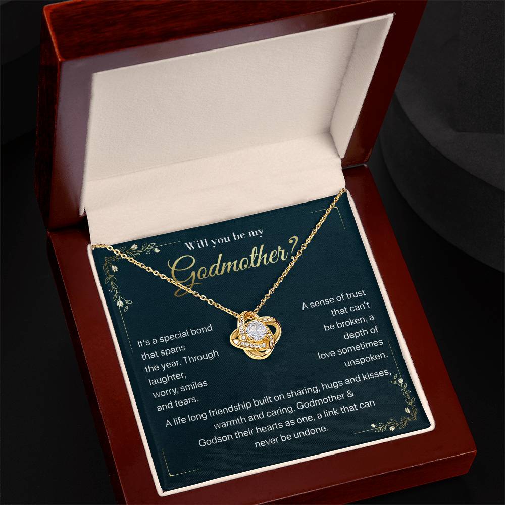 Will you be my Godmother Endless Support Necklace Bright Future Necklace Faithful Godmother Jewelry Strength In Unity Necklace Empowering Presence Jewelry Enduring Bond Necklace Emotional Support Pendant Inspirational Connection Jewelry