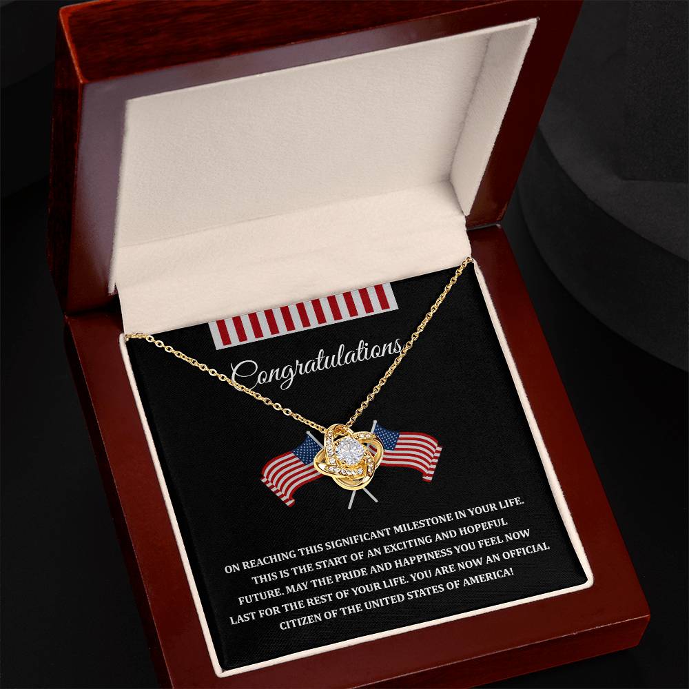 Congratulations Necklace For New U.s. Citizen Necklace For New U.s. Citizen Gift For New U.s. Citizen Journey Necklace For Proud New Citizen Jewelry For U.s. Citizenship Celebration Gift For Citizenship Milestone Jewelry For New U.s. Citizen Necklace