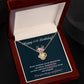 40th Birthday Necklace Gift for Women – Elegant Love Knot with Card