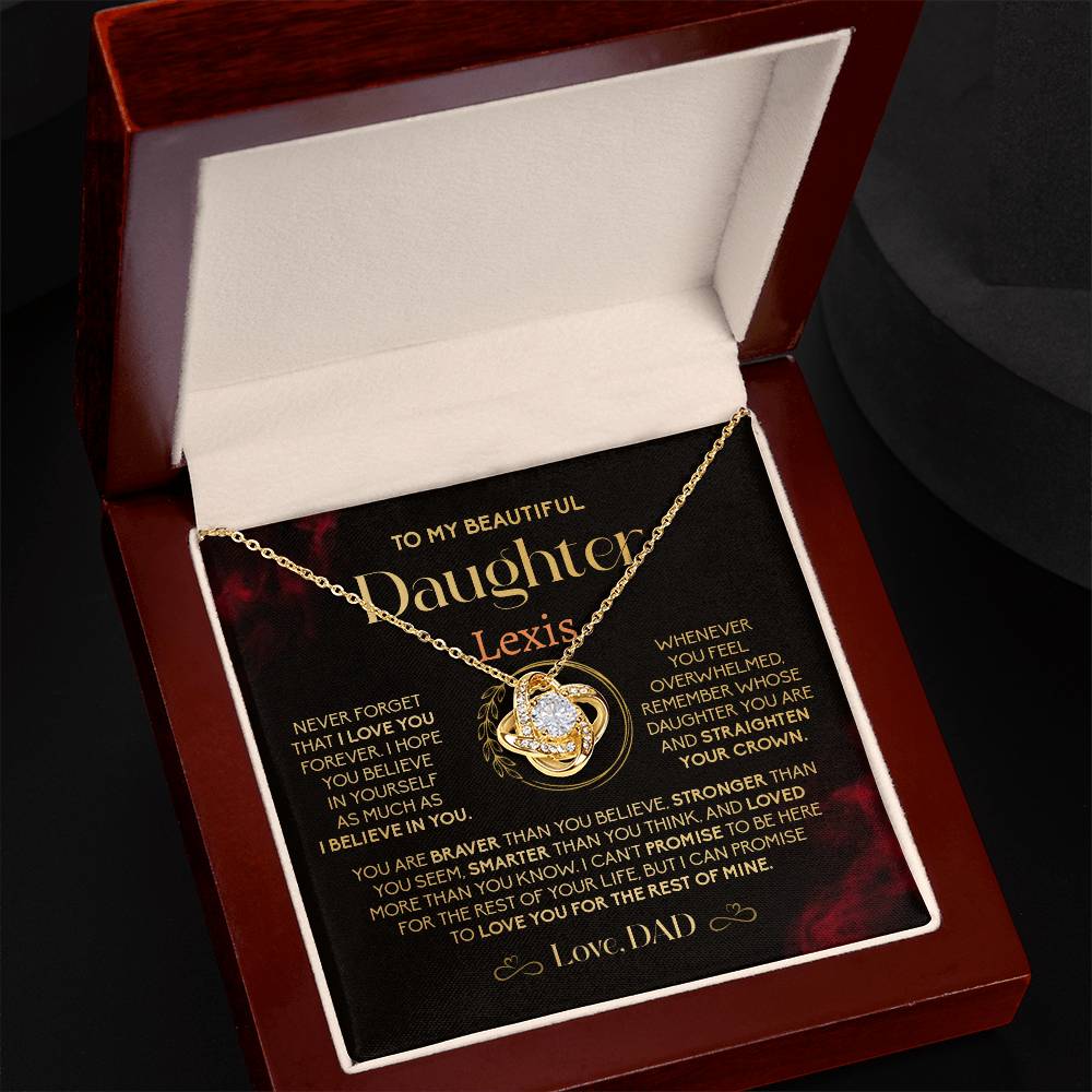 Gift from Dad to Daughter – Crown Message Card Box