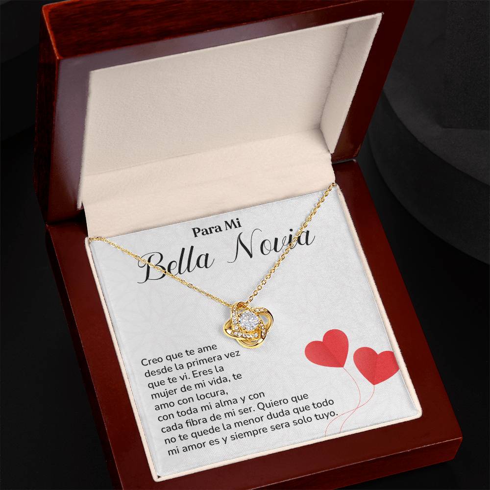 Collar Para Mi Bella Novia Amor Eterno Para Novia Mensaje Personalizado Para Ella Regalo Pasional Para Mi Novia Collar De Amor Para Ella Regalo De Aniversario Para Mi Novia Regalo De San Valentín Para Novia Regalo Para Mujer Especial Joyería Romántica