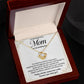 Mom Necklace on Wedding Day Mother Daughter Wedding Gift