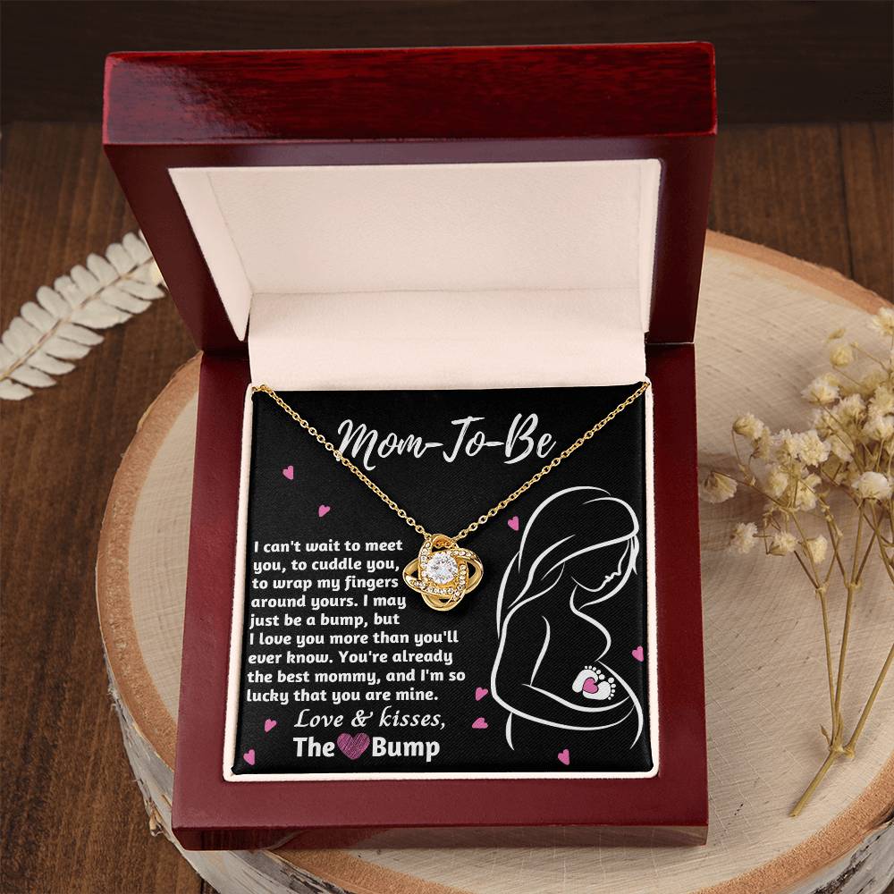 Mom To Be Necklace For Pregnant Women, Mommy Present From Unborn Baby, Gift For Expecting Moms, Pregnancy Jewelry Necklace With Wonderful Message Card And Box.