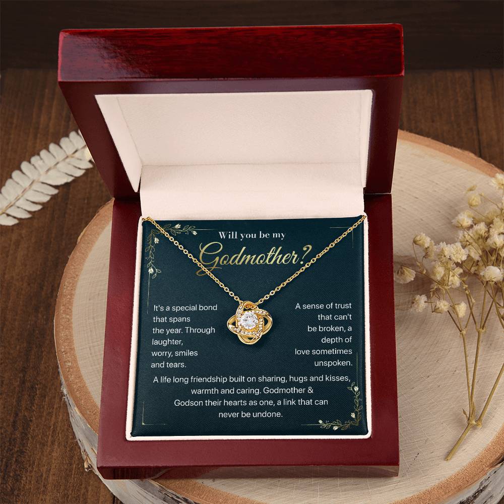 Will you be my Godmother Endless Support Necklace Bright Future Necklace Faithful Godmother Jewelry Strength In Unity Necklace Empowering Presence Jewelry Enduring Bond Necklace Emotional Support Pendant Inspirational Connection Jewelry