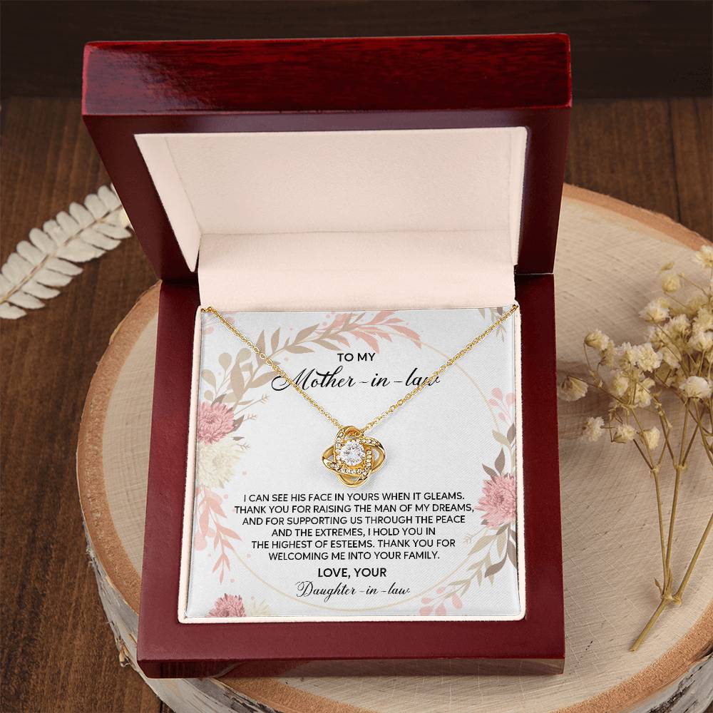 Daughter-in-Law to Mother-in-Law Necklace Gift