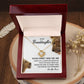 Granddaughter Necklace Gift with Lion Message Card
