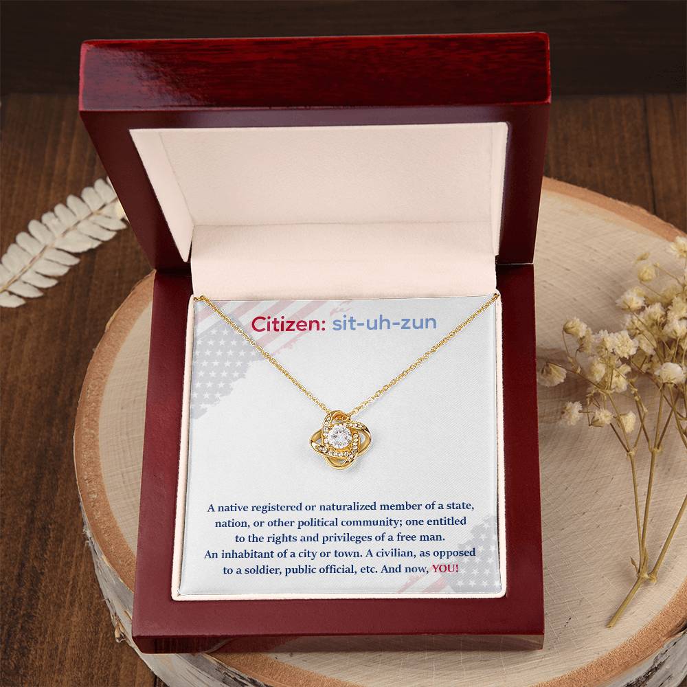 Citizen Necklace Citizen Necklace For New U.s. Citizen Gift For New American Citizen Necklace For Official U.s. Citizen Celebrate Your Freedom Necklace Necklace For U.s. Citizenship Journey Necklace With U.s. Citizen Message Gift For U.s. Citizenship