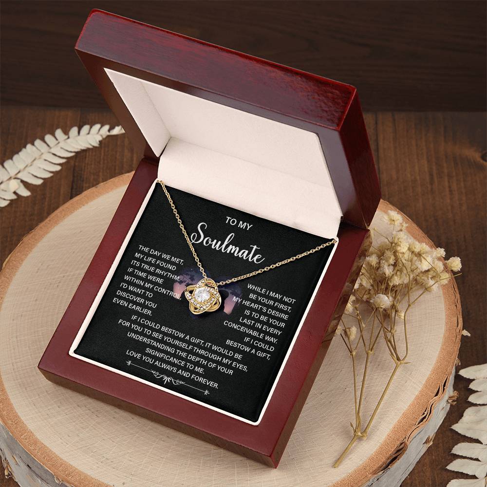 Soulmate Necklace Gift – Love You Always & Forever