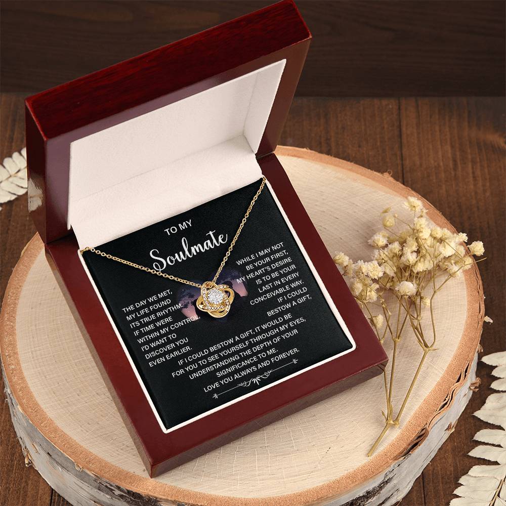 Soulmate Necklace Gift – Love You Always & Forever