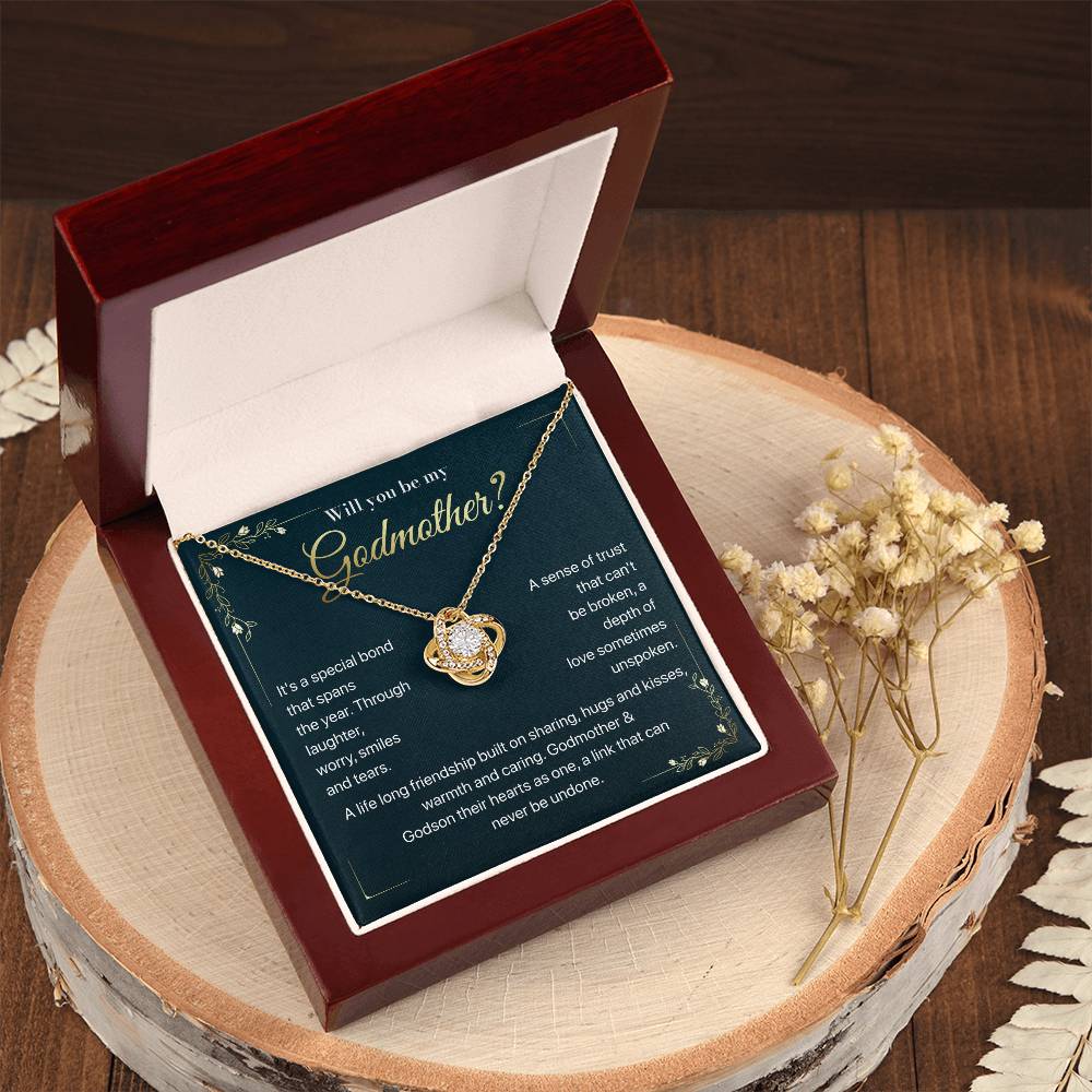 Will you be my Godmother Endless Support Necklace Bright Future Necklace Faithful Godmother Jewelry Strength In Unity Necklace Empowering Presence Jewelry Enduring Bond Necklace Emotional Support Pendant Inspirational Connection Jewelry