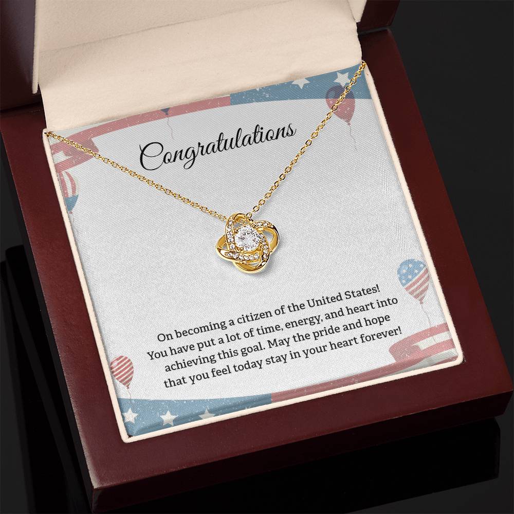 Congratulations Necklace For New U.s. Citizen Necklace For New U.s. Citizen Gift For New American Citizen Necklace With Citizenship Message U.s. Citizenship Celebration Gift Gift For New U.s. Patriot Jewelry For New U.s. Citizen Gift For Citizenship