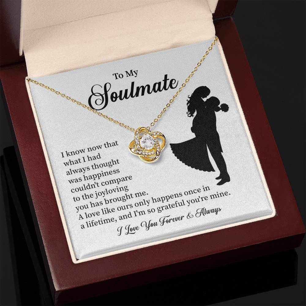 Soulmate Necklace – Gift for Wife or Girlfriend with Romantic Message