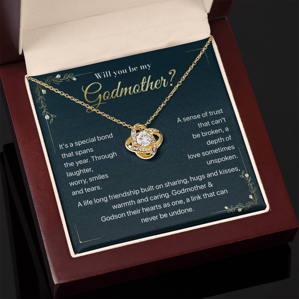 Will you be my Godmother Endless Support Necklace Bright Future Necklace Faithful Godmother Jewelry Strength In Unity Necklace Empowering Presence Jewelry Enduring Bond Necklace Emotional Support Pendant Inspirational Connection Jewelry