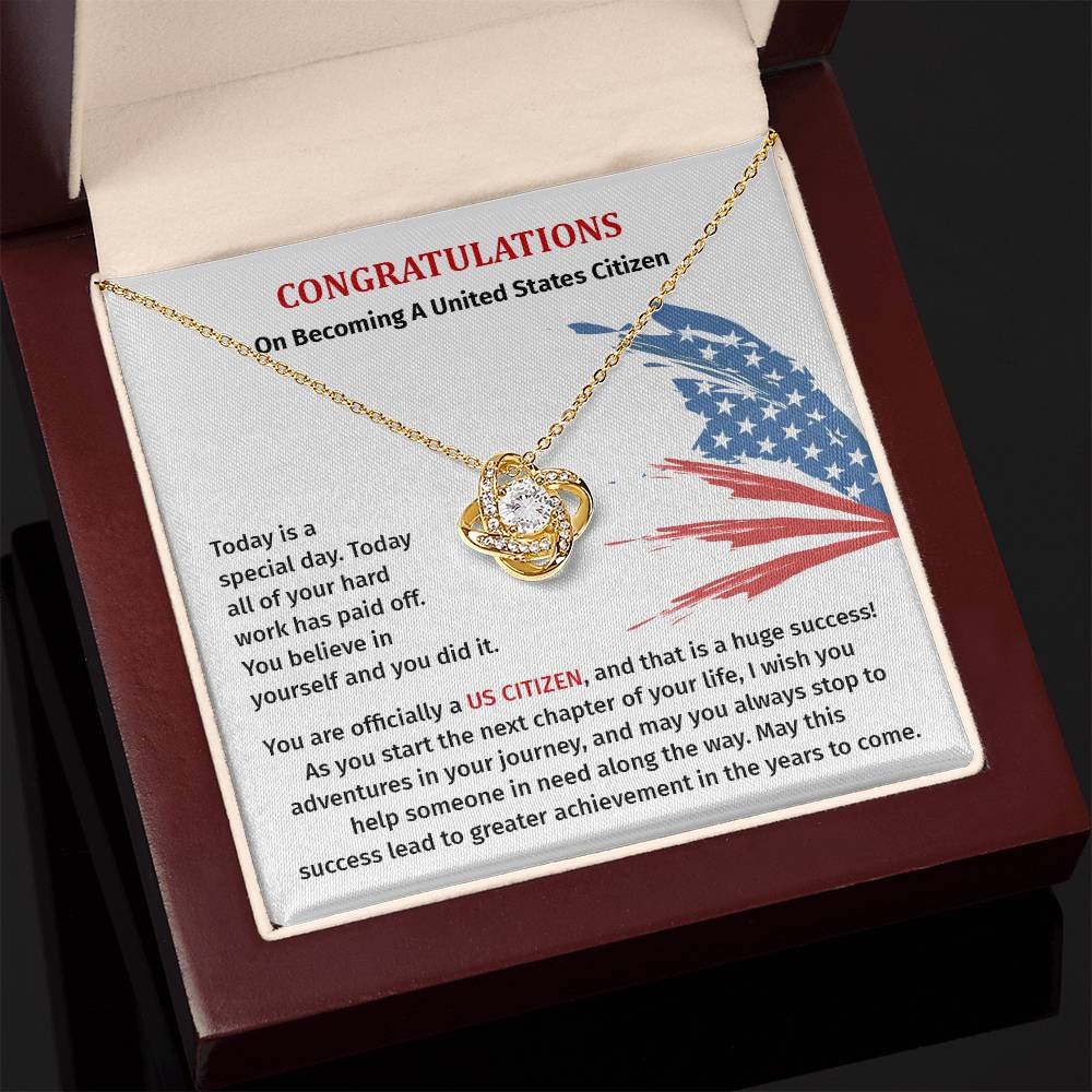 Congratulations Necklace For New U.s. Citizen Necklace For New U.s. Citizen Gift For U.s. Citizenship Success Jewelry For New U.s. Citizen Necklace For Bright And Hopeful Future Jewelry For Citizenship Celebration Gift For Citizenship Milestone