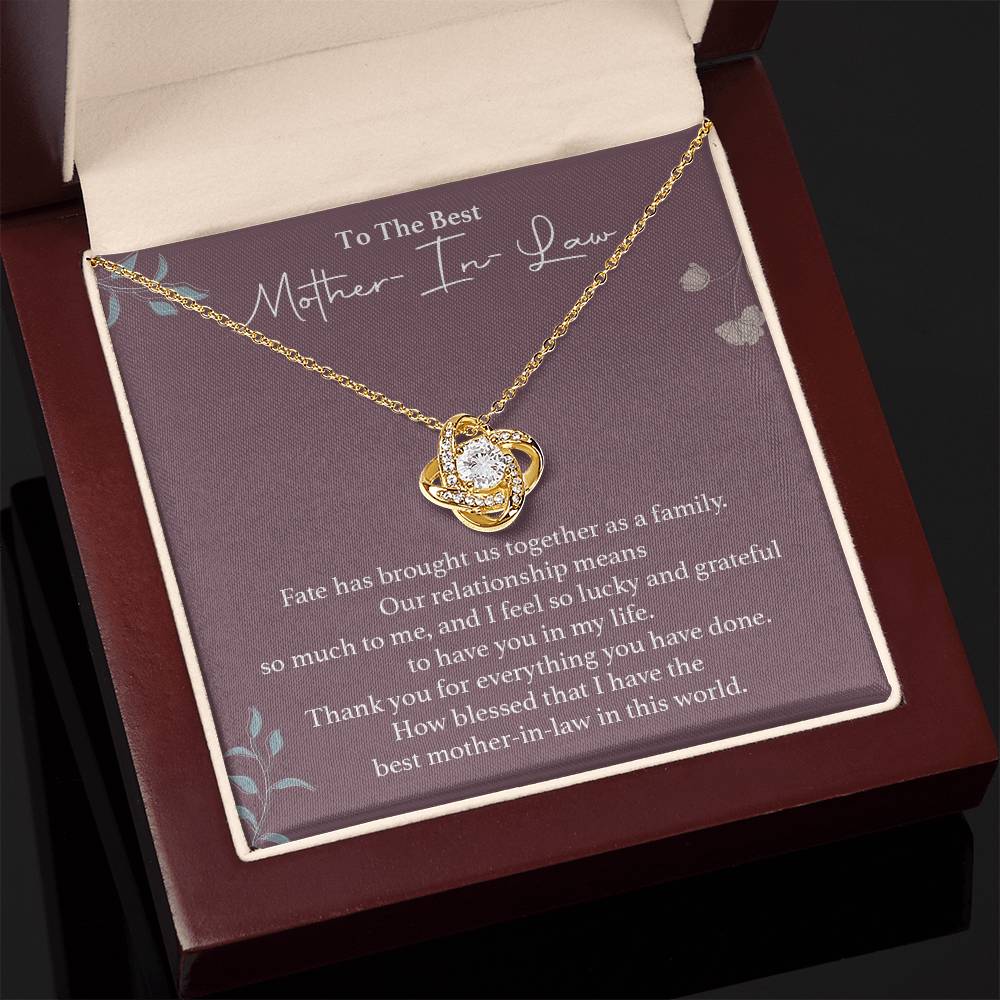 To The Best Mother-in-law Necklace Necklace For Thanking Mother-in-law Necklace For Mother-in-law On Wedding Day Necklace For Groom’s Mother Special Bond With Mother-in-law Necklace Sentimental Keepsake For Mother-in-law Best Mother-in-law Necklace Gift