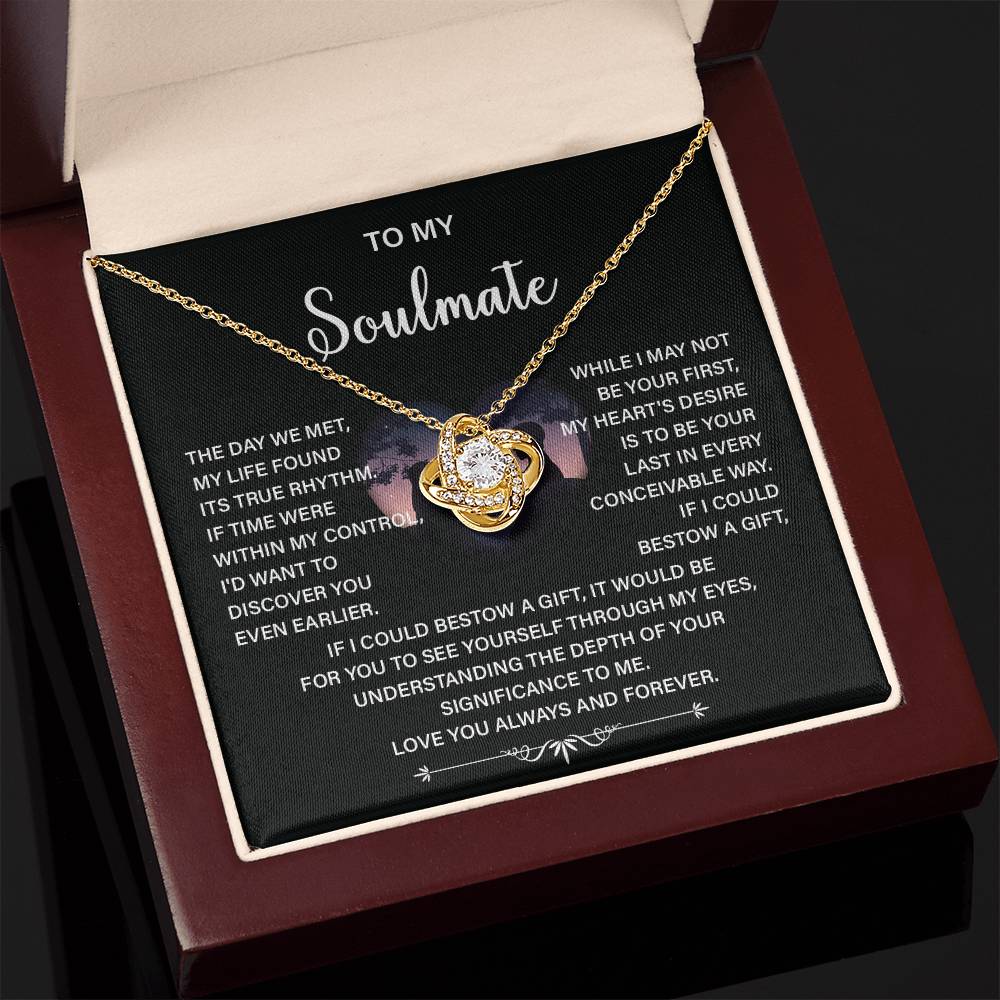 Soulmate Necklace Gift – Love You Always & Forever