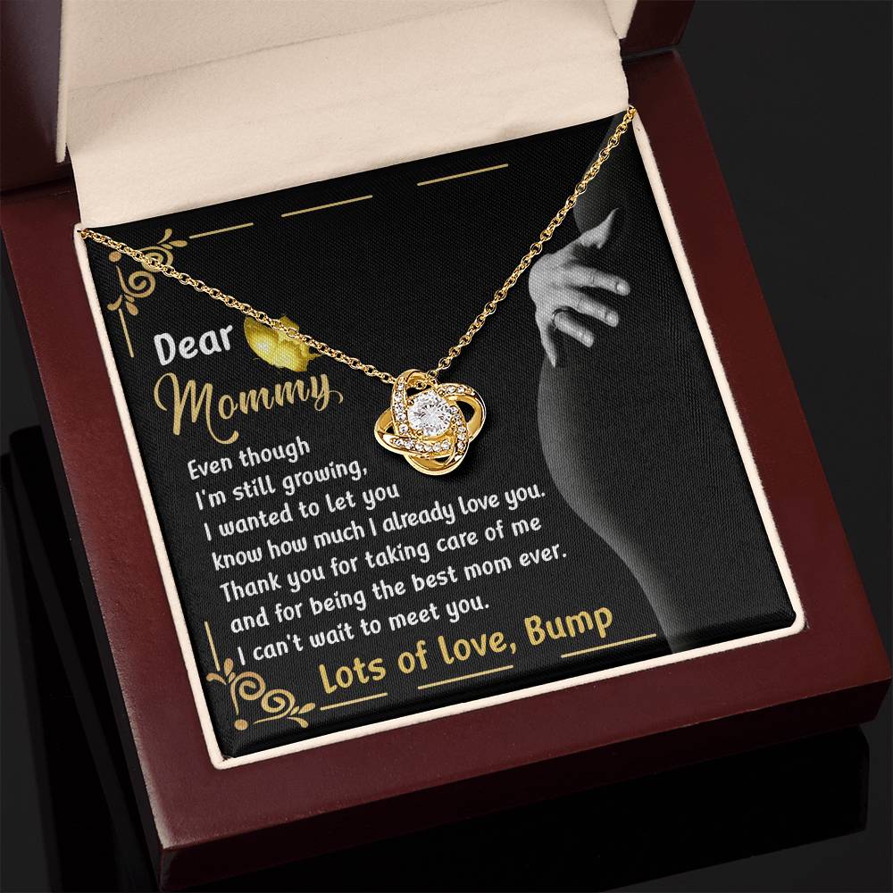 Dear Mommy Necklace Gift, Special Mother's Day Gifts, Birthday Gift, Jewelry Necklace For Mom, New Mommy Gift For First Mother's Day, Pregnancy Jewelry Necklace With A Meaningful Message Card And Box.