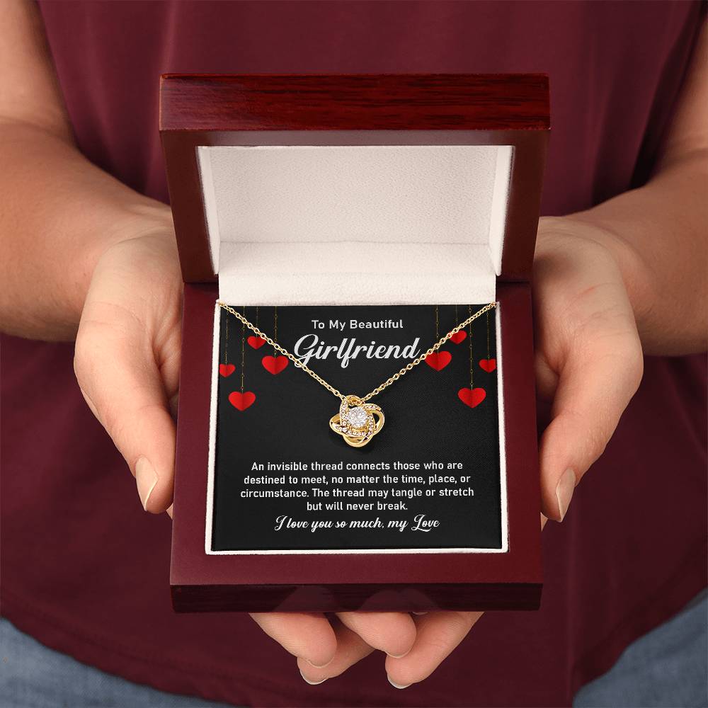To My Beautiful Girlfriend – Necklace with Message Card