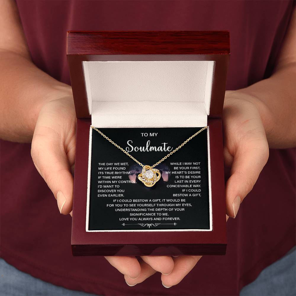 Soulmate Necklace Gift – Love You Always & Forever