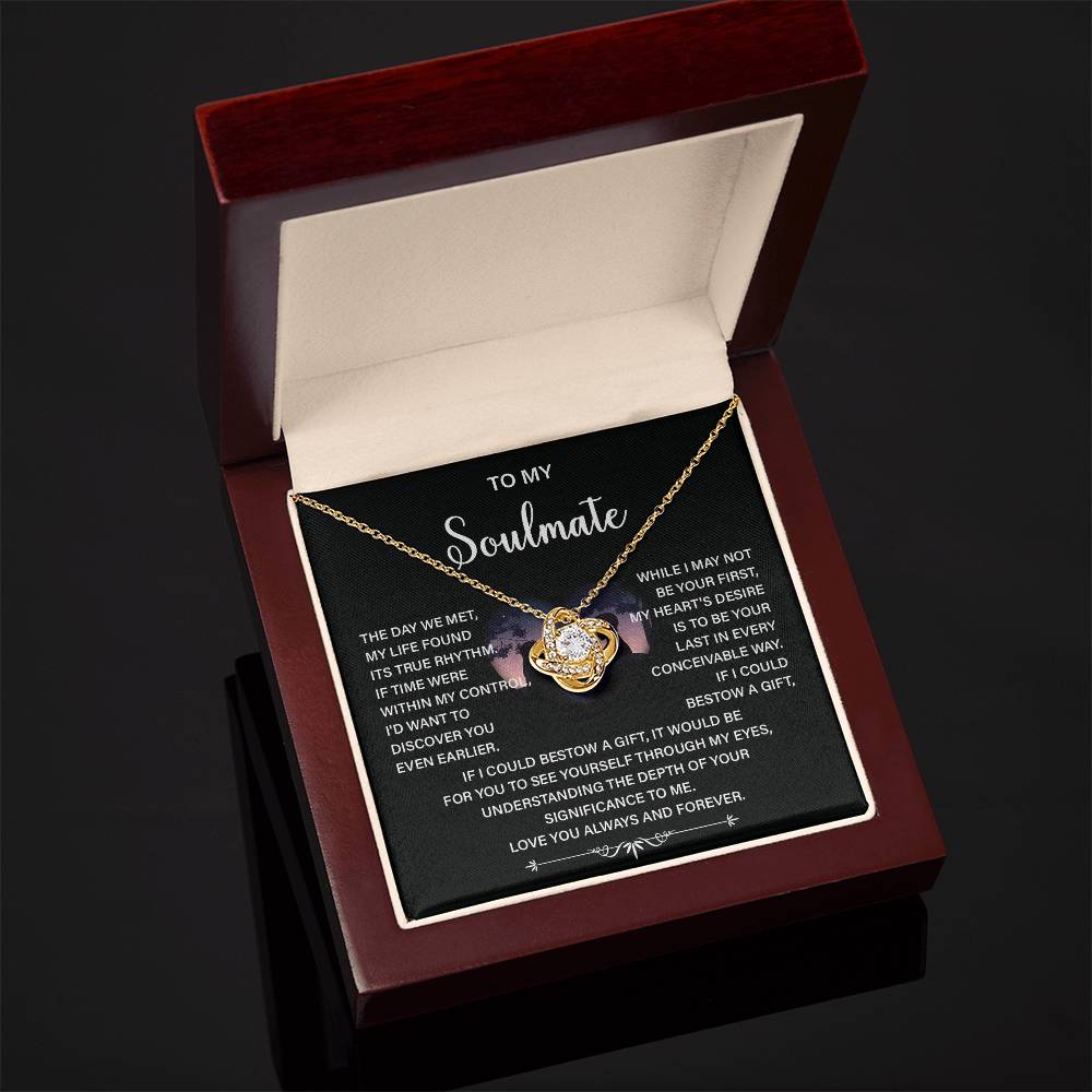 Soulmate Necklace Gift – Love You Always & Forever
