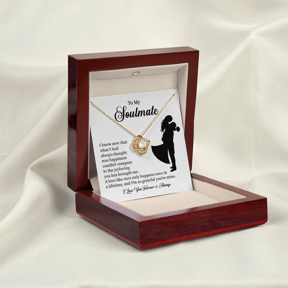 Soulmate Necklace – Gift for Wife or Girlfriend with Romantic Message