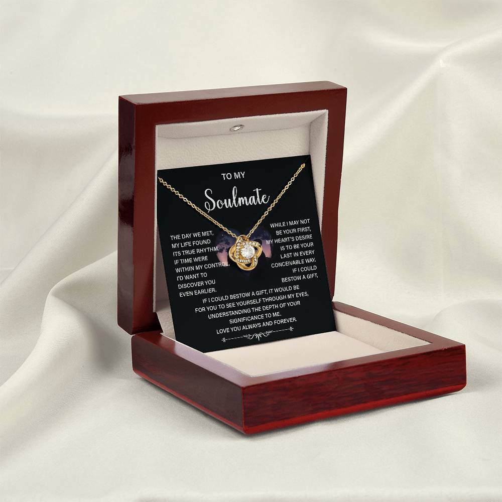Soulmate Necklace Gift – Love You Always & Forever