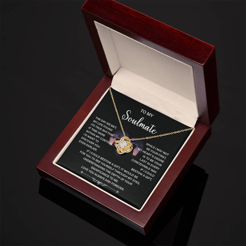 Soulmate Necklace Gift – Love You Always & Forever