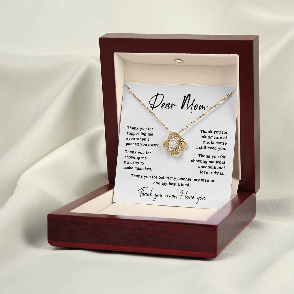 Dear Mom Dear Mom Necklace Gift Heartfelt Gift For Mom Bond With Mom Necklace Forever Loved Mom Necklace Thoughtful Gift For Mom Unique Gift For Mother-child Bond Meaningful Gift For Mom Special Occasion Gift For Mom Unique Family Bond Necklace