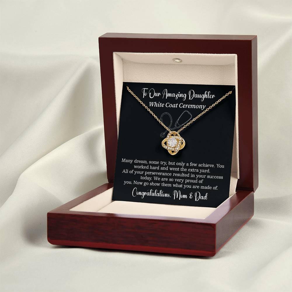 To Our Amazing Daughter On Your White Coat Ceremony Best Wishes Necklace You Are Amazing Necklace Personal Growth Jewelry Motivational Jewelry For New Beginnings Emotional Connection Necklace Meaningful Gift From Parents Congratulations Necklace