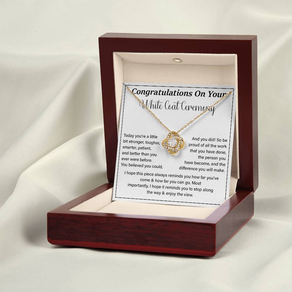 Congratulations On Your White Coat Ceremony Enjoy The View Necklace Best Wishes Necklace Personal Growth Jewelry  Motivational Jewelry Daily Inspiration Necklace Meaningful Gift For Graduates Congratulations Necklace