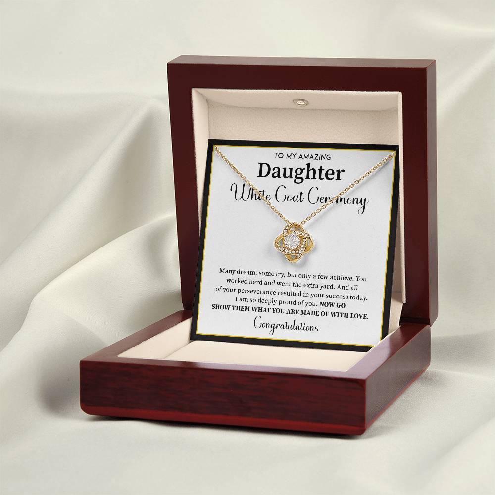White Coat Ceremony Gift For Daughter Necklace With Gift Box