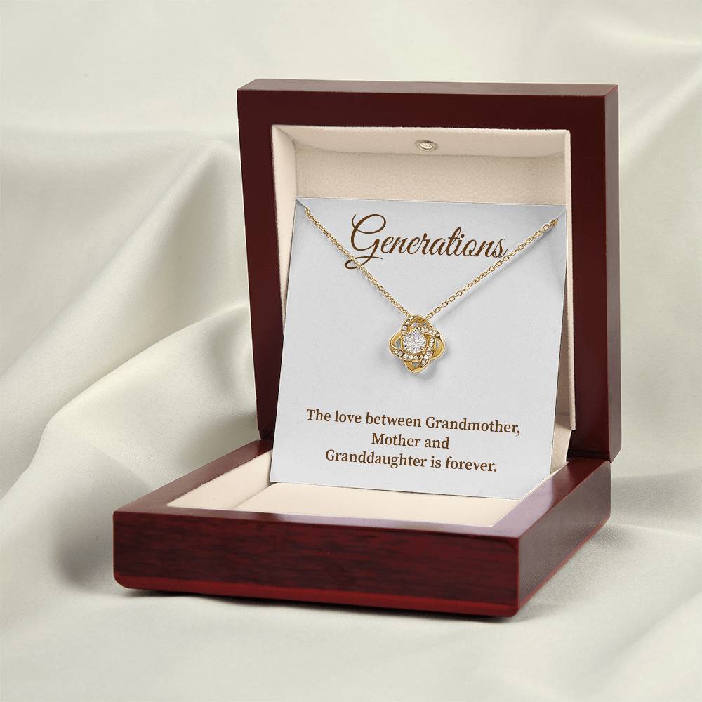 To Our Generations Generations necklace gift Heartfelt gift for family Grandmother mother granddaughter necklace Jewelry gift for mother Generational love jewelry Special gift for family members Sentimental keepsake for family