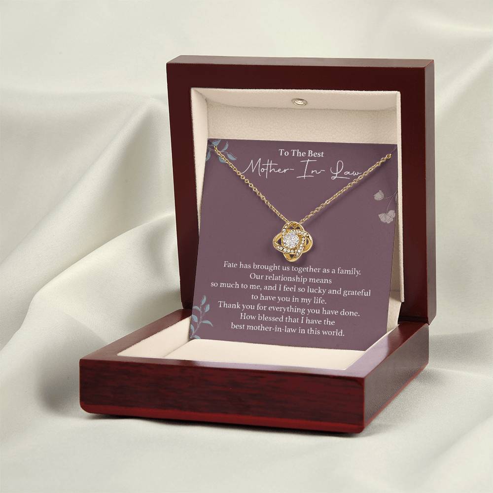 To The Best Mother-in-law Necklace Necklace For Thanking Mother-in-law Necklace For Mother-in-law On Wedding Day Necklace For Groom’s Mother Special Bond With Mother-in-law Necklace Sentimental Keepsake For Mother-in-law Best Mother-in-law Necklace Gift