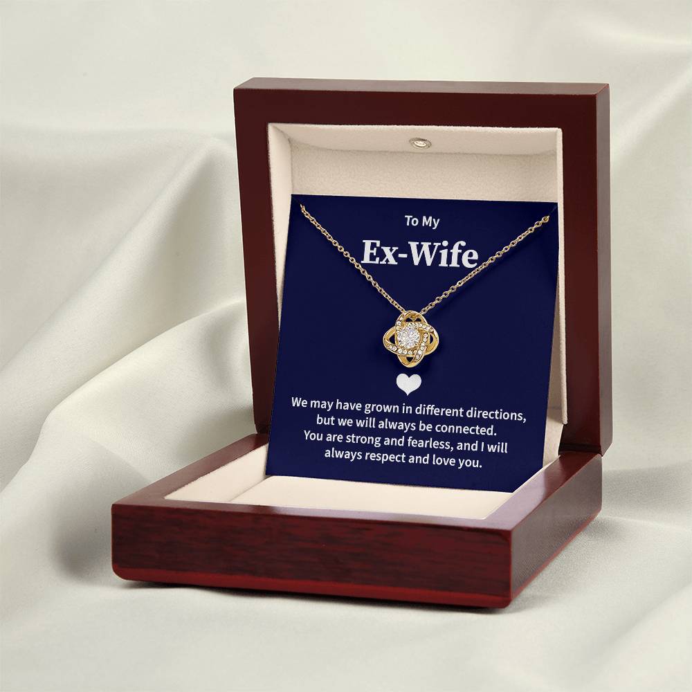 Ex-Wife Necklace Gift from Ex-Husband with Card