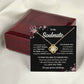 Soulmate Love Knot Necklace with Message Card & Gift Box
