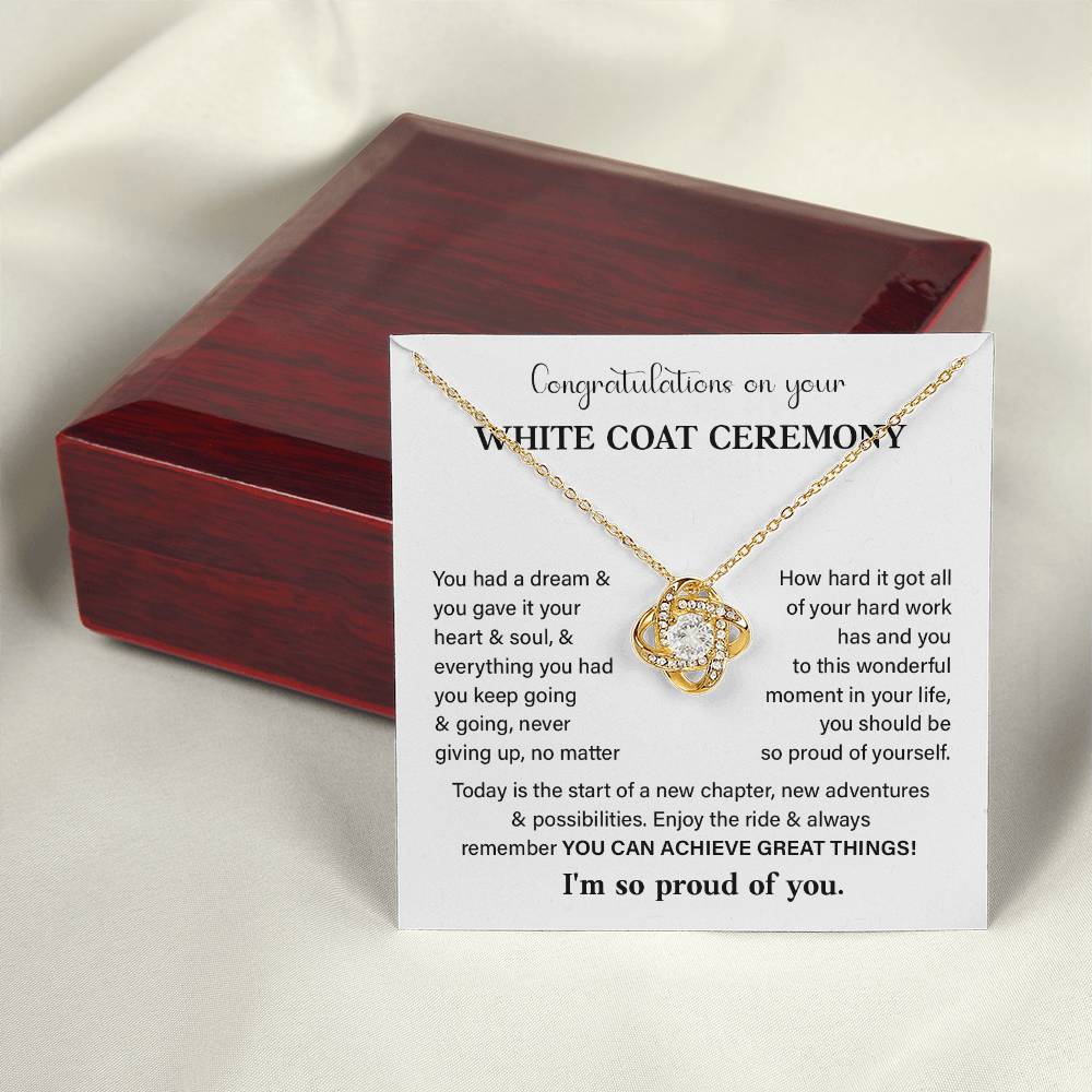 Congratulations On Your White Coat Ceremony White Coat Ceremony Congratulations Necklace New Beginnings Jewelry Meaningful Gift Supportive Gift Emotional Connection Necklace Motivational Jewelry You Are Amazing Necklace