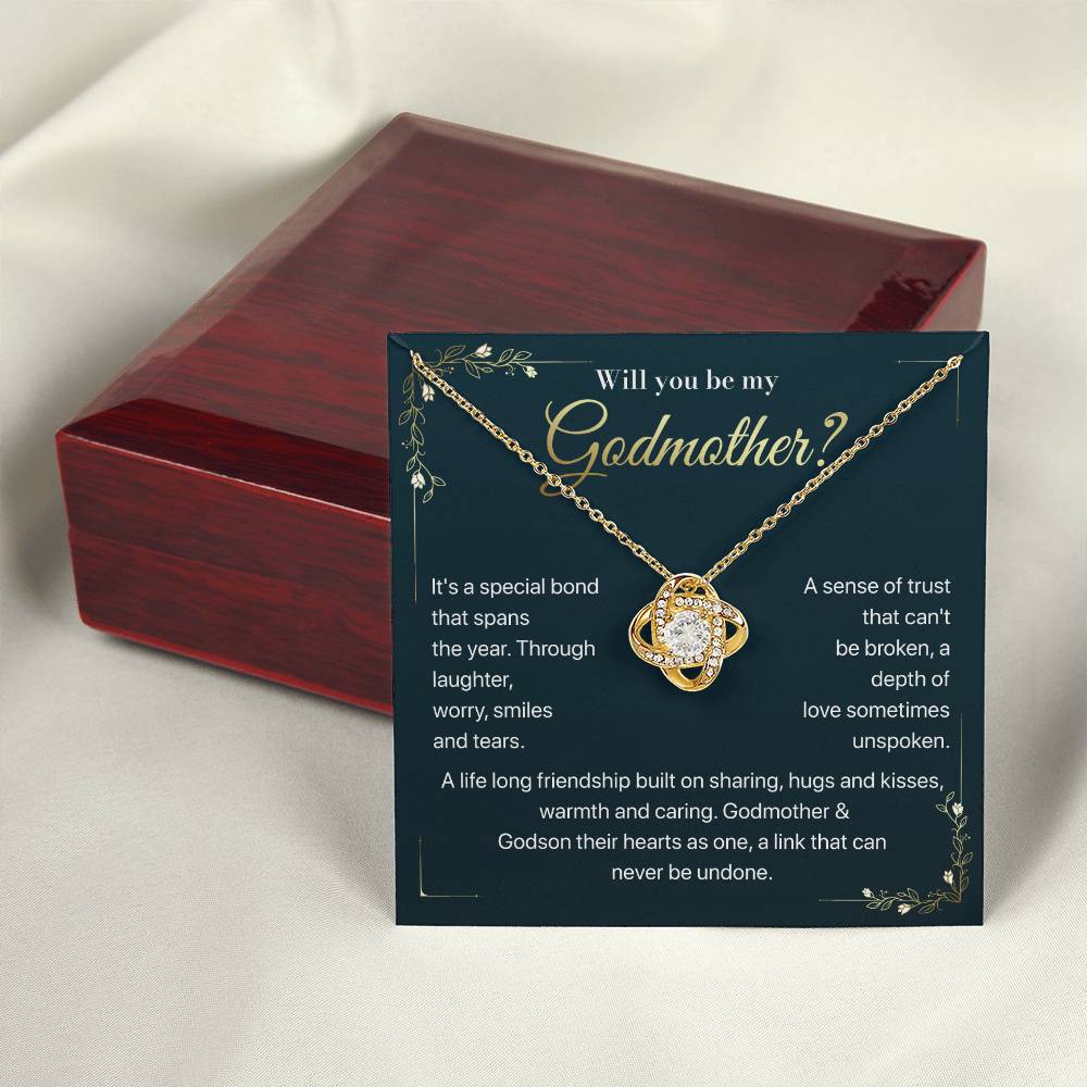 Will you be my Godmother Endless Support Necklace Bright Future Necklace Faithful Godmother Jewelry Strength In Unity Necklace Empowering Presence Jewelry Enduring Bond Necklace Emotional Support Pendant Inspirational Connection Jewelry