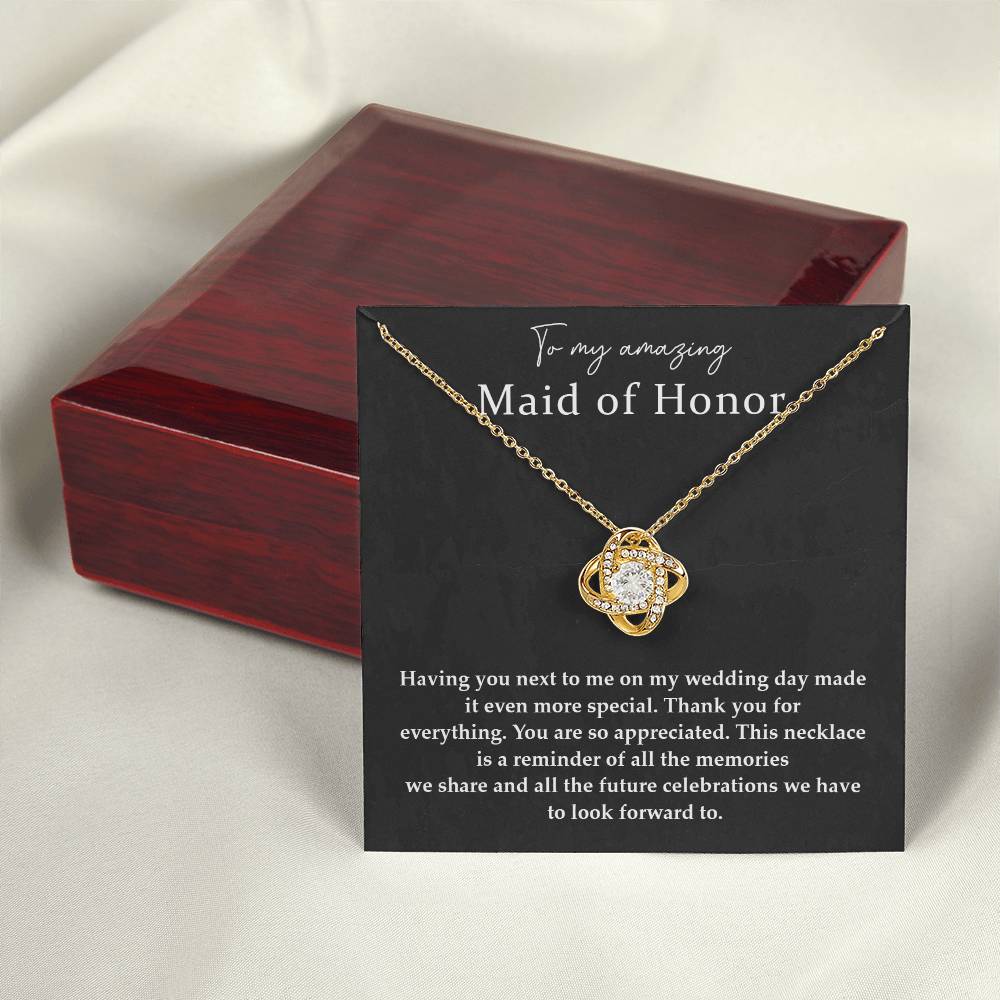 Wedding Day Necklace For Maid Of Honor Friendship Necklace For Maid Of Honor Jewelry Gift For Maid Of Honor Meaningful Gift For Maid Of Honor Emotional Gift For Maid Of Honor Special Gift For Maid Of Honor Necklace For Maid Of Honor Thank You Gift