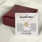 Mother Necklace Gift from Daughter – with Message Card