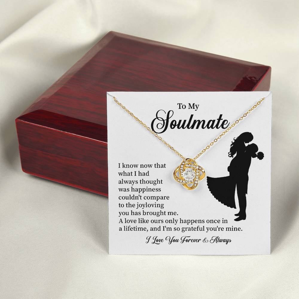 Soulmate Necklace – Gift for Wife or Girlfriend with Romantic Message