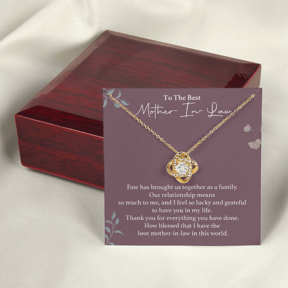 To The Best Mother-in-law Necklace Necklace For Thanking Mother-in-law Necklace For Mother-in-law On Wedding Day Necklace For Groom’s Mother Special Bond With Mother-in-law Necklace Sentimental Keepsake For Mother-in-law Best Mother-in-law Necklace Gift