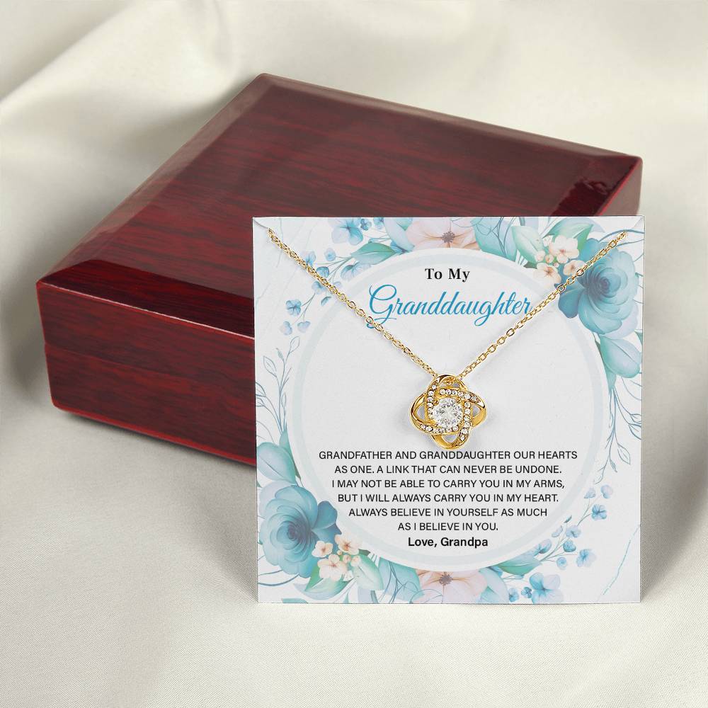 Granddaughter Necklace from Grandpa – Keepsake Gift Box