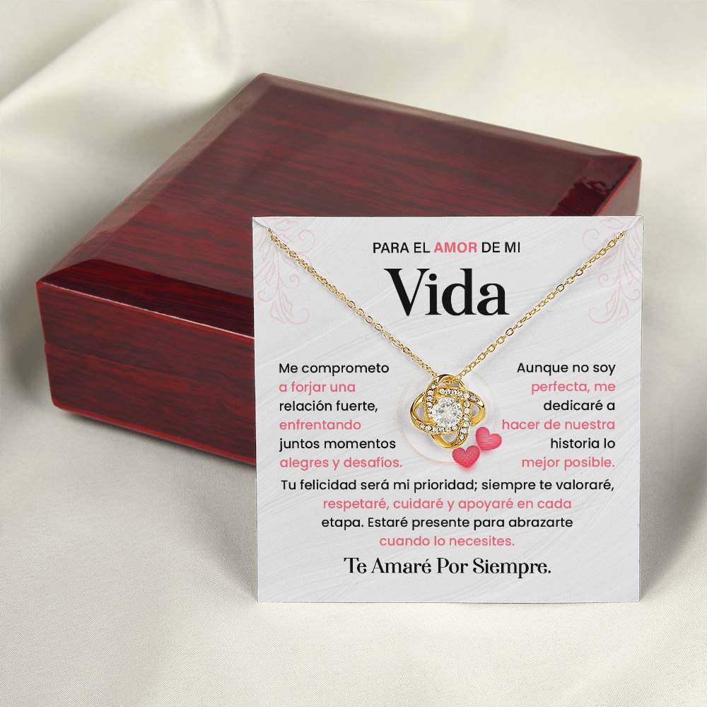 Spanish Romantic Necklace Gift for Her with Love Note