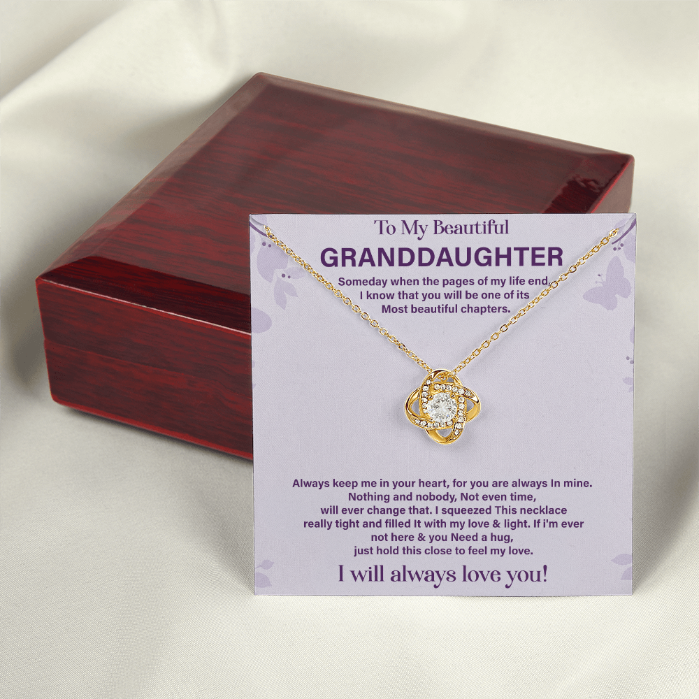 To my beautiful granddaughter