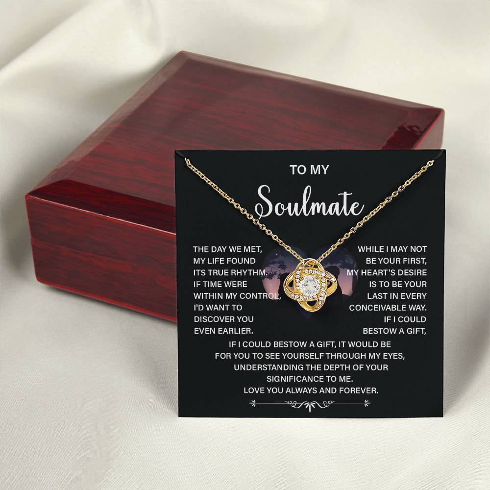 Soulmate Necklace Gift – Love You Always & Forever